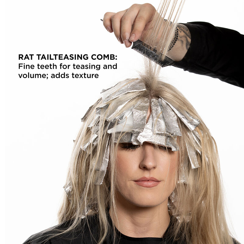 Carbon Rat Tail Teasing Comb, , large image number null